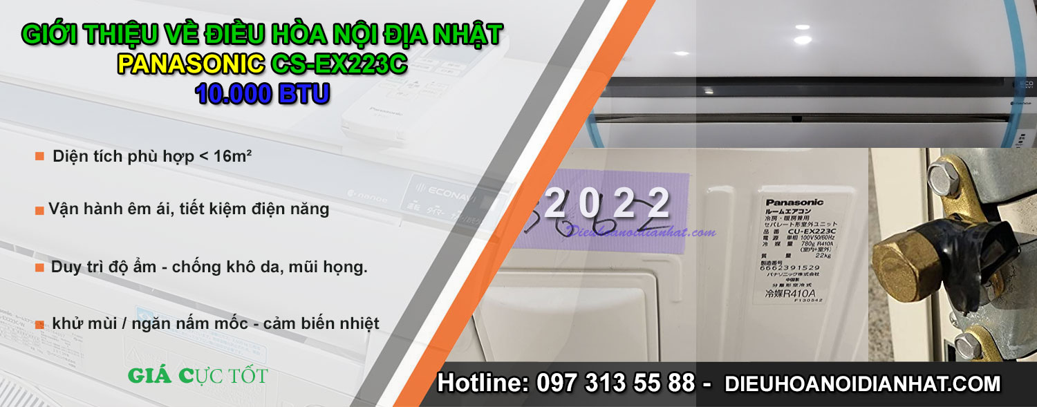 Dieu hoa noi dia nhat Panasonic CS-EX223C