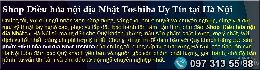 Dieu hoa noi dia nhat Toshiba tai Ha Noi